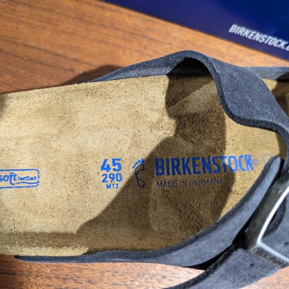 Birkenstock Gray Suede "NEW" size 12 sandals - Picture 4 of 5